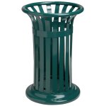 Poubelle ext�rieur ronde en acier 60 litres