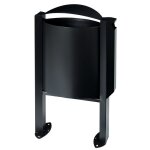 Poubelle ext�rieure ovale en acier