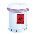 Poubelles en m�tal biohazard