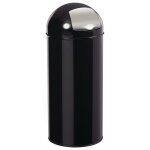 Poubelles � trappe en acier