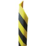 Profil de protection pour artes en mousse polythylne noire et jaune