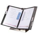 Pupitre antimicrobien inox avec 10 pochettes