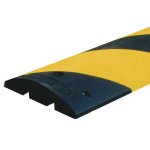 Ralentisseur monobloc en caoutchouc noir et jaune