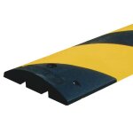 Ralentisseur monobloc en caoutchouc noir et jaune