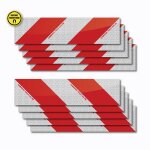 Set de bandes r�fl�chissantes rouge / blanc pour v�hicules
