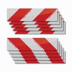 Set de bandes r�fl�chissantes rouge / blanc pour v�hicules