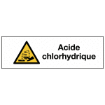 Signalisation des produits dangereux - acide chlorhydrique