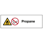 Signalisation des produits dangereux iso 7010 - propane - w021 / p002