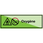 Signalisation des produits dangereux photoluminescente - oxyg�ne - w021 / p002