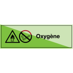 Signalisation des produits dangereux photoluminescente - oxyg�ne - w028 / p002