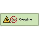 Signalisation des produits dangereux photoluminescente - oxyg�ne - w028 / p002
