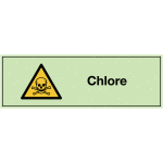 Signalisation photoluminescente de produits dangereux - chlore
