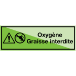 Signalisation photoluminescente de produits dangereux - oxyg�ne graisse interdite