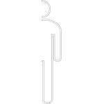 Silhouette - contour pour wc homme
