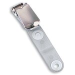 Pinces clips pour badge avec bretelle chrome