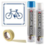 Prix sp�cial - kit pochoir symbole v�lo et peintures