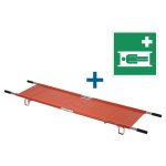 Prix spcial - pack brancard pliable + panneau de signalisation