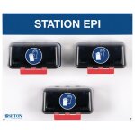 Station de rangement pour gants de protection