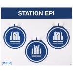 Station de rangement pour gilets haute visibilit
