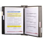 Support mural antimicrobien inox avec 10 protge - documents