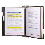 Support mural antimicrobien inox avec 10 prot�ge - documents