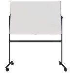 Tableau blanc magn�tique �maill� pivotant