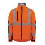 Veste softshell haute visibilit� avec manches amovibles