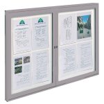 Vitrines d'ext�rieur � double porte