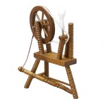 1:12 echelle miniature a la main bobineuse machine en bois roue r�tro mini roue marron