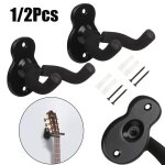 1 / 2pcs guitare support mural guitare m�tal crochet mural antid�rapant support pour ukul�l� violon instrument ...