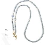 1 cordon t�l�phone portable universelle avec patch, lani�re pour t�l�phone avec design en etoile et perles, ...