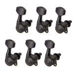 1 ensemble de 6 cordes de verrouillage pour guitare folk acoustique fermée, cordes de réglage, noir, ... 1 ensemble de 6 cordes de verrouillage pour guitare folk acoustique fermée, cordes de réglage, noir, ...