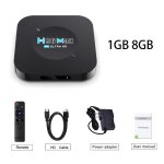 1 go 8 go m5 - rack tv box android 13, rk3528, support 8k, touriste, wifi media first, bt4. 0, android ...