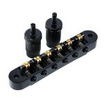 1 jeu de 6 cordes guitare tune - o - - chevalet et cordier avec poteaux pour guitare electrique, noir ...