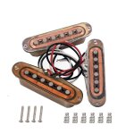 1 jeu de pickups alnico 5 48 / 50 / 52 pour guitare electrique stratocaster strat