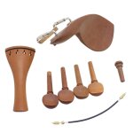 1 jeu de pièces de violon en palissandre 4 / 4 accessoires de violon avec cordes de violon / cheveux ... 1 jeu de pièces de violon en palissandre 4 / 4 accessoires de violon avec cordes de violon / cheveux ...