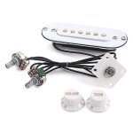 1 jeu pr� - c�bl� 4 cordes bo�te a cigares micro guitare electrique avec volume et tonalit�