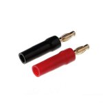 1 paire de 4mm banana plug plaqu� or haut - parleur adaptateur o connecteur de fil