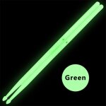 1 paire de baguettes de batterie fluorescentes lumineuses 5a, qui brillent dans la nuit, pour joueur ...