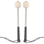 1 paire baguettes de grosse caisse avec tte en feutre de laine, baguette tambour de basse, btonnets ...