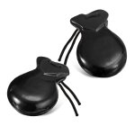 1 paire de castagnettes espagnoles castagnettes flamenco avec corde traditionnel bois main percussion ...