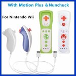 1 paire de contrleurs wii nunchuck, ensemble de tlcommande motion plus, manette de jeu pour nintendo ...