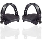 1 paire de pédales de vélo d'appartement avec sangles pour vélo stationnaire antidérapantes 1 paire de pédales de vélo d'appartement avec sangles pour vélo stationnaire antidérapantes