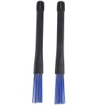 1 paire poign�es noires r�tractables jazz drum brosses b�tons nylon bleu 32cm
