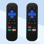 1 paire de télécommande de remplacement pour décodeur tv roku 1 2 hd netflix sling hulu, bouton de raccourci, ... 1 paire de télécommande de remplacement pour décodeur tv roku 1 2 hd netflix sling hulu, bouton de raccourci, ...