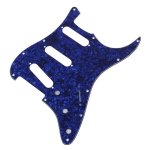 1 pc guitare pickguard guitare electrique pickguard plaque a gratter pour strat noir instruments & equipement ...