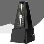 1 pcs noir m�tronome m�canique / sons de piano tambour violon guitare