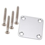 1 set plaque de manche de guitare electrique avec vis pour strat tele guitar precision, remplacement ...