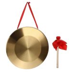 1 set traditional percussion copper gong chinese gong hand gong with hammer