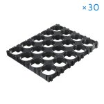 10 / 20 / 30 / 40 / 50pcs 4x5 cellule 18650 batteries supports d'espacement coque rayonnante support ... 10 / 20 / 30 / 40 / 50pcs 4x5 cellule 18650 batteries supports d'espacement coque rayonnante support ...
